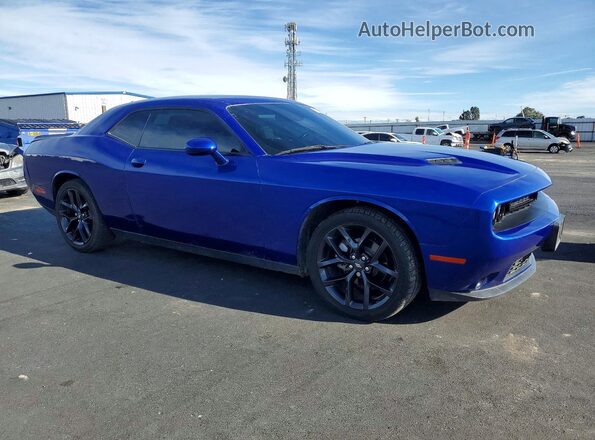 2C3CDZAG0NH156435 2022 DODGE CHALLENGER Blue Delantero derecho