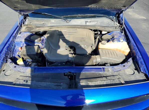 2C3CDZAG0NH156435 2022 DODGE CHALLENGER Blue Vista interior trasera