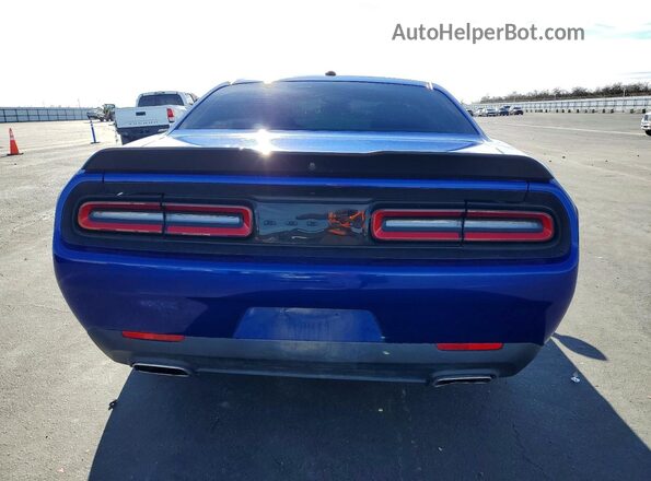 2C3CDZAG0NH156435 2022 DODGE CHALLENGER Blue Vista trasera