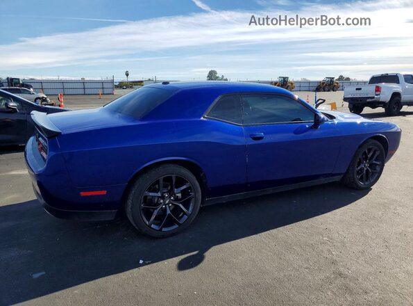2C3CDZAG0NH156435 2022 DODGE CHALLENGER Blue Trasero derecho