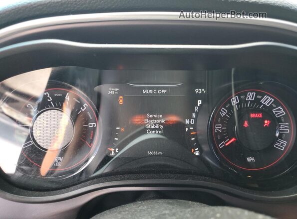 2C3CDZAG3KH521816 2019 DODGE CHALLENGER Черный Вид щитка приборов