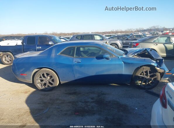 2C3CDZAG3MH530969 2021 DODGE CHALLENGER Blue Սալոնի հետևի տեսք