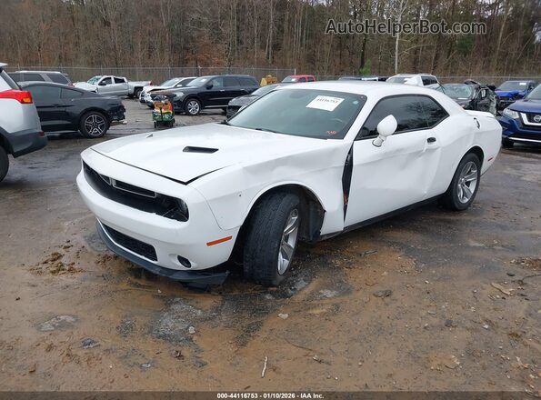 2C3CDZAG4KH744754 2019 DODGE CHALLENGER White წინა მარცხენა ხედი სამი მეოთხედიდან