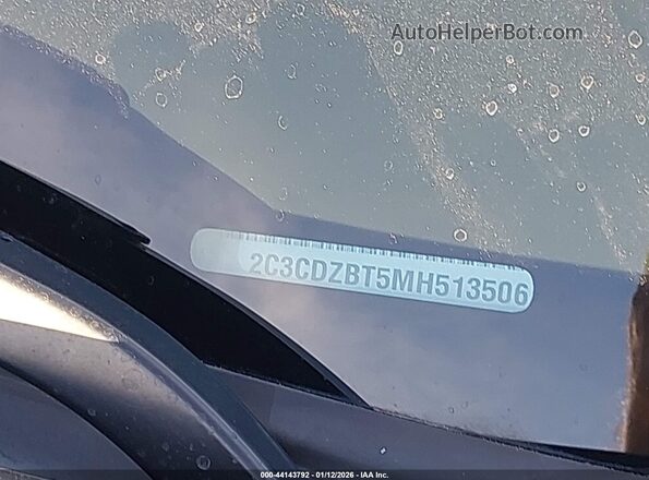 2C3CDZBT5MH513506 2021 DODGE CHALLENGER Черный 