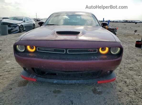 2C3CDZBT8NH254835 2022 DODGE CHALLENGER Maroon Front view