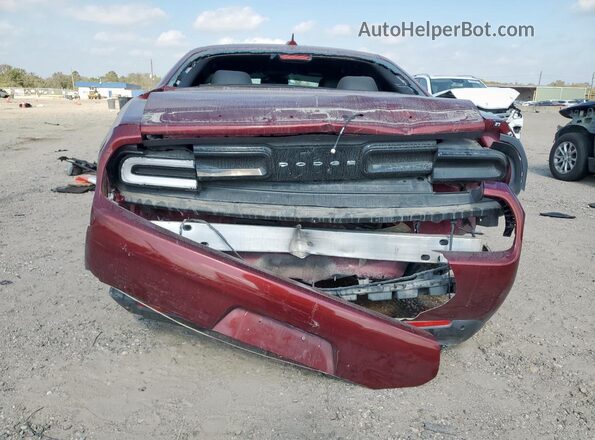 2C3CDZBT8NH254835 2022 DODGE CHALLENGER Maroon Rear view