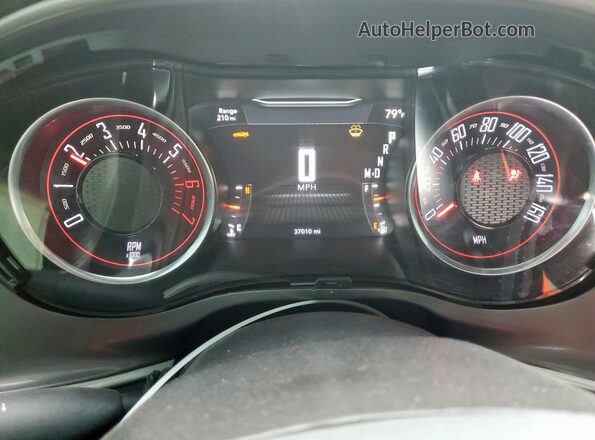 2C3CDZBT8NH254835 2022 DODGE CHALLENGER Maroon Instrument cluster view