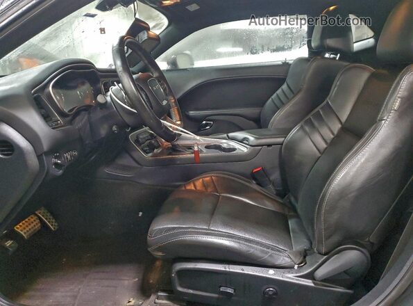 2C3CDZC99GH231683 2016 DODGE CHALLENGER Black წინა სალონის ხედი
