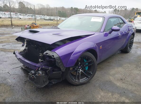 2C3CDZFJ0PH629127 2023 DODGE CHALLENGER Фиолетовый Передняя левая четверть