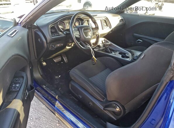 2C3CDZFJ1LH104328 2020 DODGE CHALLENGER Blue Widok deski rozdzielczej