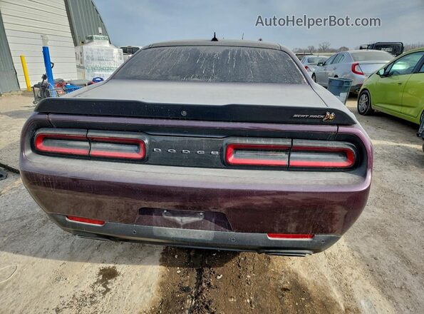 2C3CDZFJXNH245871 2022 DODGE CHALLENGER Purple Vista trasera