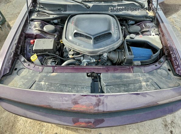 2C3CDZFJXNH245871 2022 DODGE CHALLENGER Purple Vista interior trasera