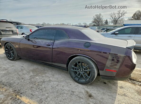 2C3CDZFJXNH245871 2022 DODGE CHALLENGER Purple Trasero izquierdo