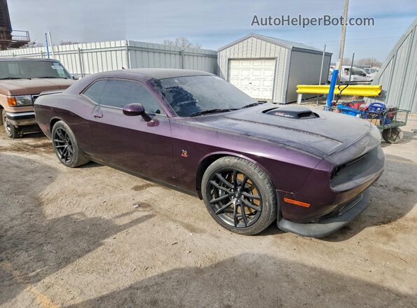 2C3CDZFJXNH245871 2022 DODGE CHALLENGER Purple Delantero derecho