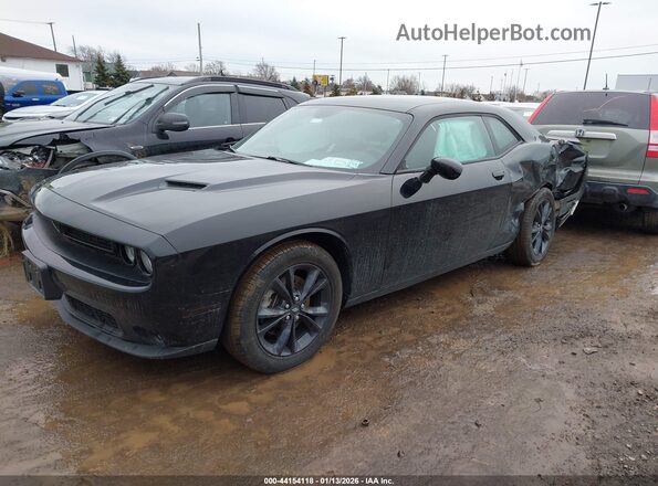 2C3CDZGG8NH109614 2022 DODGE CHALLENGER Черный Передняя левая четверть