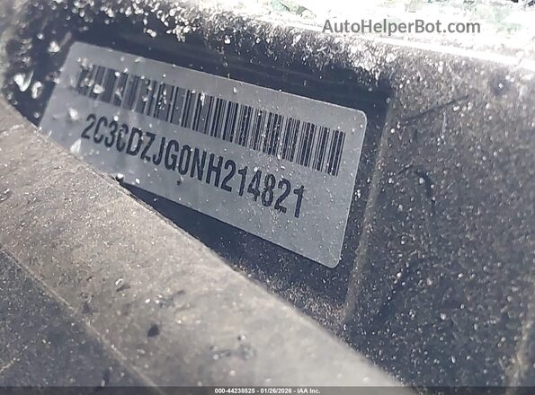 2C3CDZJG0NH214821 2022 DODGE CHALLENGER Серый Вид подкапотного пространства