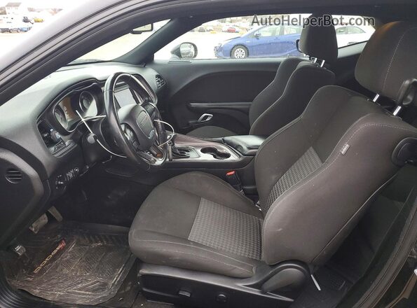 2C3CDZJG0PH521165 2023 DODGE CHALLENGER Черный Вид салона спереди