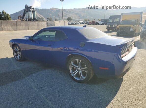 2C3CDZJG5NH132194 2022 DODGE CHALLENGER Синий Задняя левая четверть