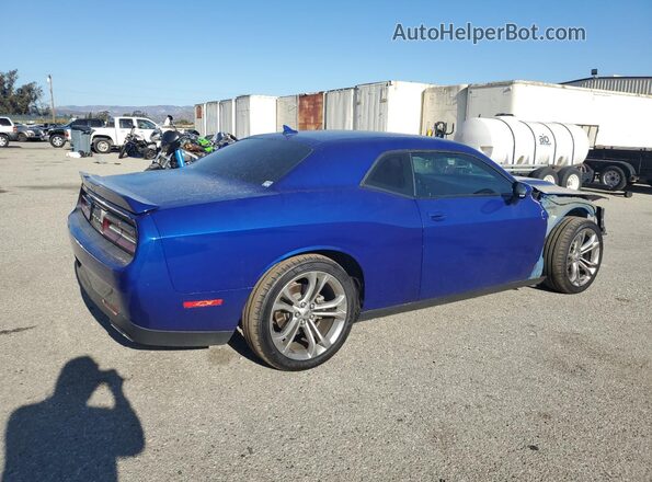 2C3CDZJG5NH132194 2022 DODGE CHALLENGER Синий Задняя правая четверть