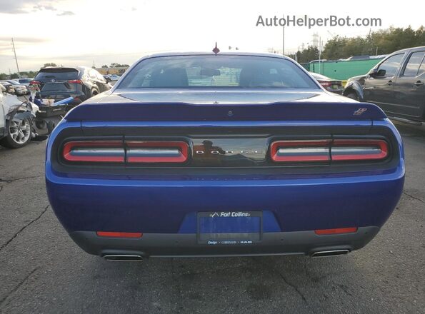 2C3CDZKGXLH207094 2020 DODGE CHALLENGER Blue Հետևի տեսք