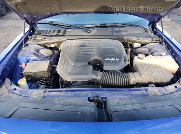 2C3CDZKGXLH207094 2020 DODGE CHALLENGER Blue Սալոնի հետևի տեսք