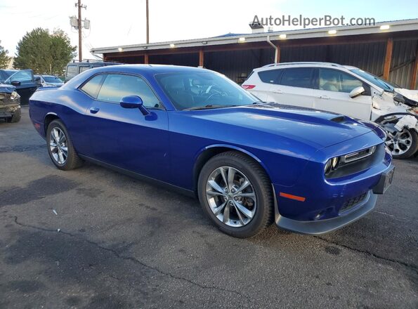 2C3CDZKGXLH207094 2020 DODGE CHALLENGER Blue Առջևի աջ