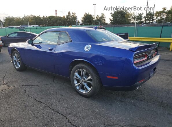 2C3CDZKGXLH207094 2020 DODGE CHALLENGER Blue Հետևի ձախ