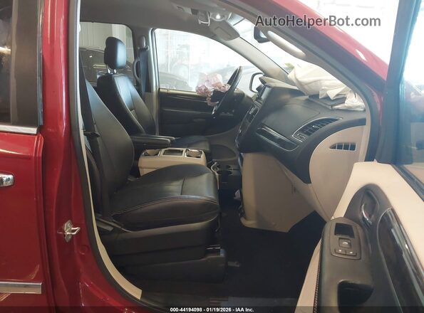 2C4RC1BG7GR199434 2016 CHRYSLER TOWN & COUNTRY Red წინა სალონის ხედი