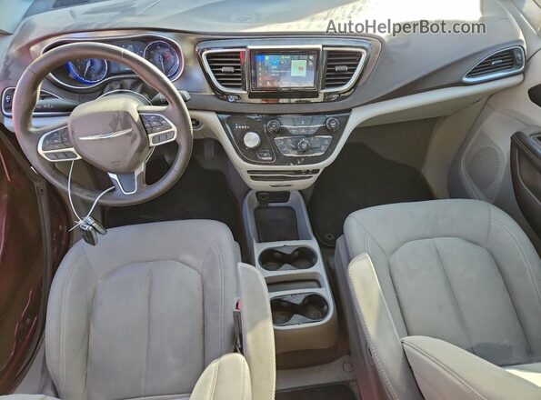 2C4RC1CG3HR598177 2017 CHRYSLER PACIFICA Burgundy Dashboard view