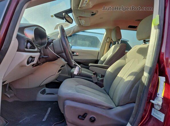 2C4RC1CG3HR598177 2017 CHRYSLER PACIFICA Burgundy Front interior view