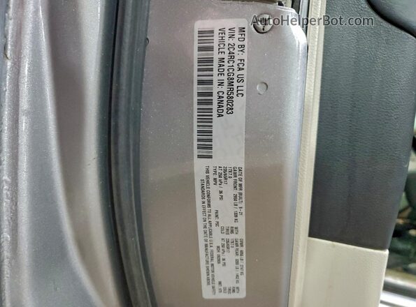 2C4RC1CG8MR580283 2021 CHRYSLER VOYAGER Silver Սալոնի 360 աստիճան տեսք