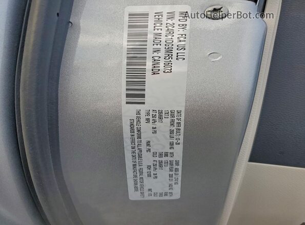 2C4RC1DG9MR516073 2021 CHRYSLER VOYAGER Silver 