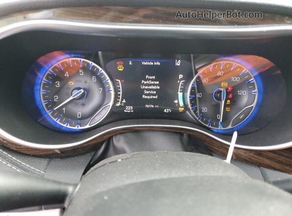 2C4RC1GG8NR162558 2022 CHRYSLER PACIFICA Серый Вид щитка приборов