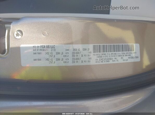 2C4RC1N72JR236814 2018 CHRYSLER PACIFICA Beige Engine compartment view
