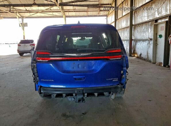 2C4RC3GG2MR523325 2021 CHRYSLER PACIFICA Blue უკანა ხედი