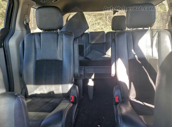 2C4RDGCG1HR624680 2017 DODGE CARAVAN Black Widok wnętrza z tyłu