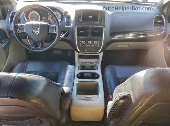 2C4RDGCG1HR624680 2017 DODGE CARAVAN Black Widok zestawu wskaźników