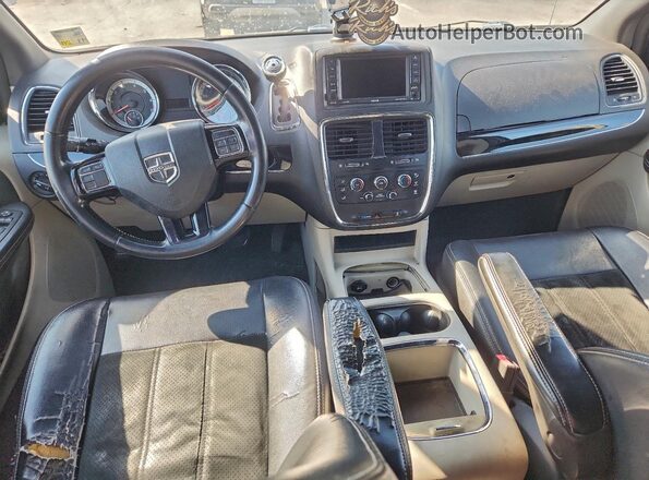 2C4RDGCG2HR715165 2017 DODGE CARAVAN Black Widok zestawu wskaźników