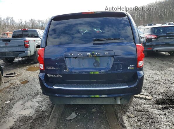 2C4RDGCG5GR256650 2016 DODGE GRAND Blue Rear view