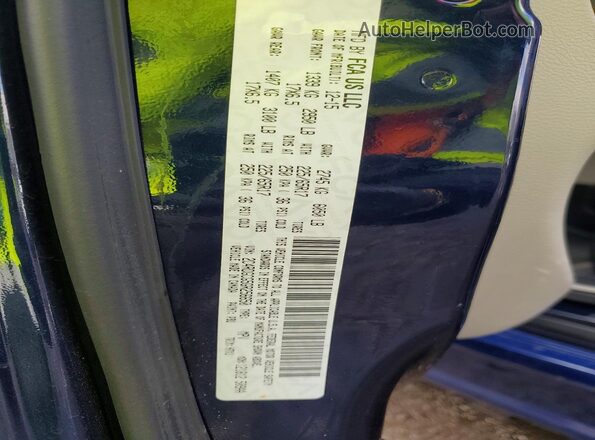 2C4RDGCG5GR256650 2016 DODGE GRAND Blue VIN sticker view