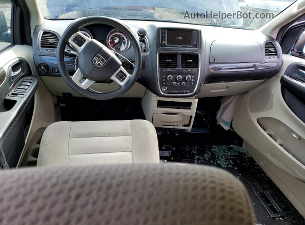 2C4RDGCG5GR256650 2016 DODGE GRAND Blue Dashboard view