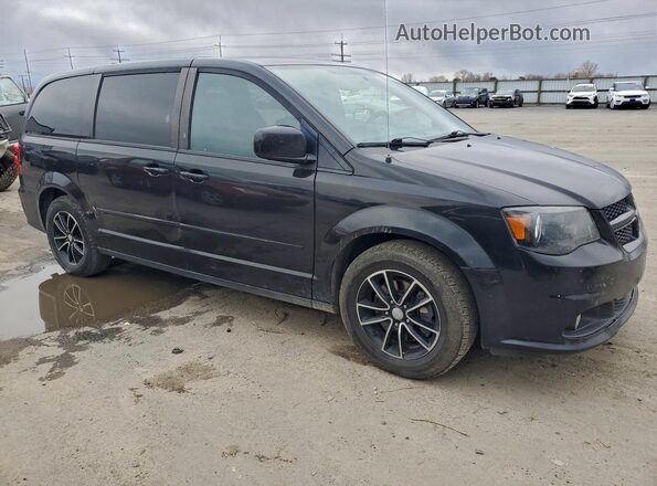 2C4RDGCG7HR581558 2017 DODGE CARAVAN Black წინა ხედი
