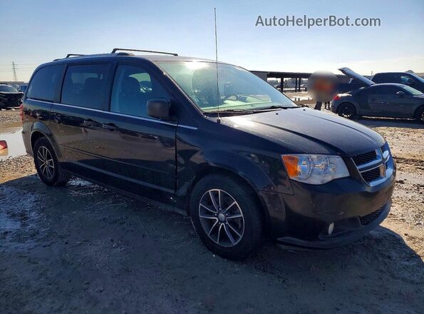 2C4RDGCG7HR700063 2017 DODGE CARAVAN Black Delantero derecho