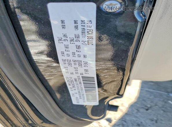 2C4RDGCG7HR700063 2017 DODGE CARAVAN Black Vista de la etiqueta del VIN