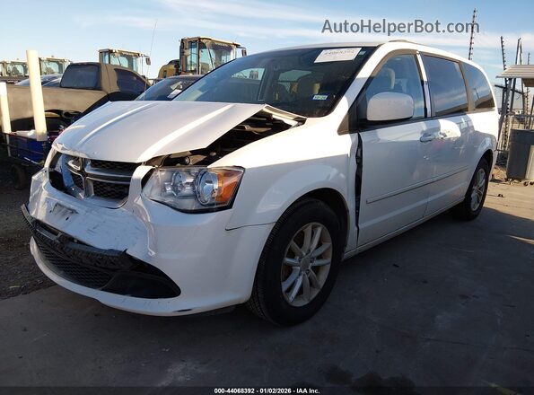2C4RDGCG8GR132419 2016 DODGE GRAND CARAVAN White Vista tres cuartos delantera izquierda