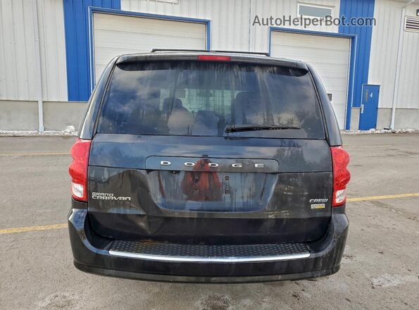 2C4RDGDG4JR242714 2018 DODGE GRAND Black Widok z tyłu