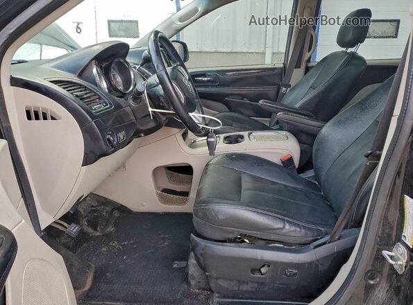 2C4RDGDG4JR242714 2018 DODGE GRAND Black Widok wnętrza z przodu