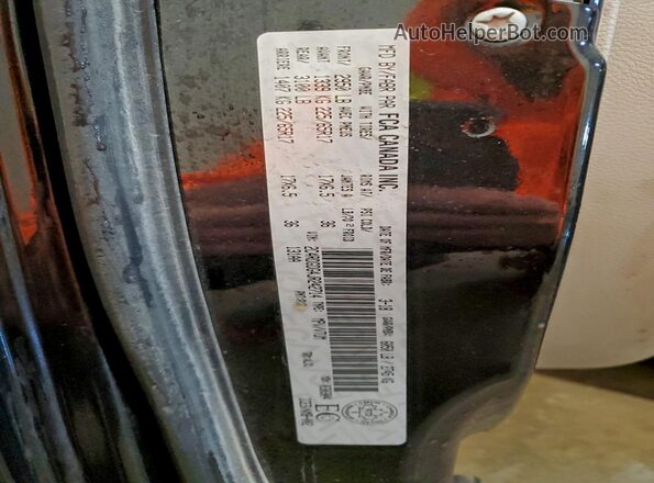 2C4RDGDG4JR242714 2018 DODGE GRAND Black Widok naklejki z numerem VIN