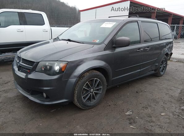 2C4RDGEG0HR765222 2017 DODGE CARAVAN Gray Առջևի ձախ երեք քառորդ տեսարան