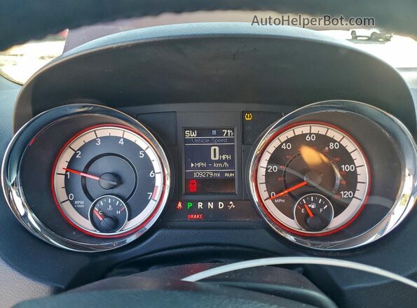2C4RDGEG2LR188086 2020 DODGE CARAVAN Red ხელსაწყოთა პანელის ხედი